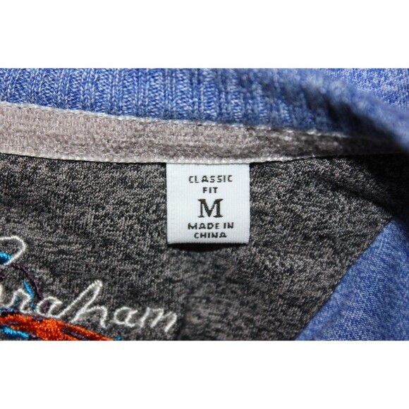 Robert Graham Shirt Men's Blue Long Sleeve Knit Pullover Colorful Tee Crew Sz M - Picture 8 of 12